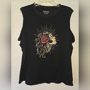 Torrid Black Muscle Tee Essential Top